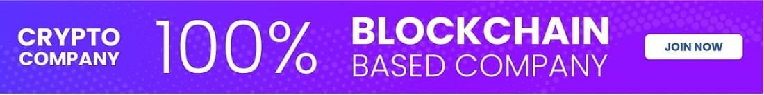 Block chain based company Banner design